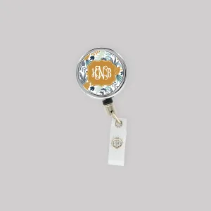 Splendid Leaves Retractable Lanyard