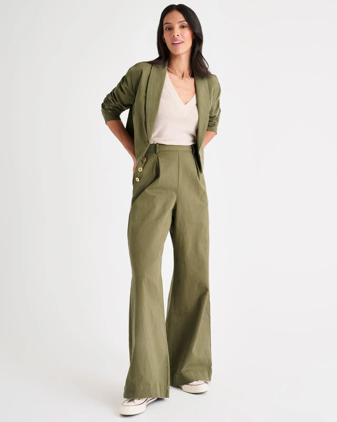 Splendid x Rachelove Sailor Wide-Leg Pants