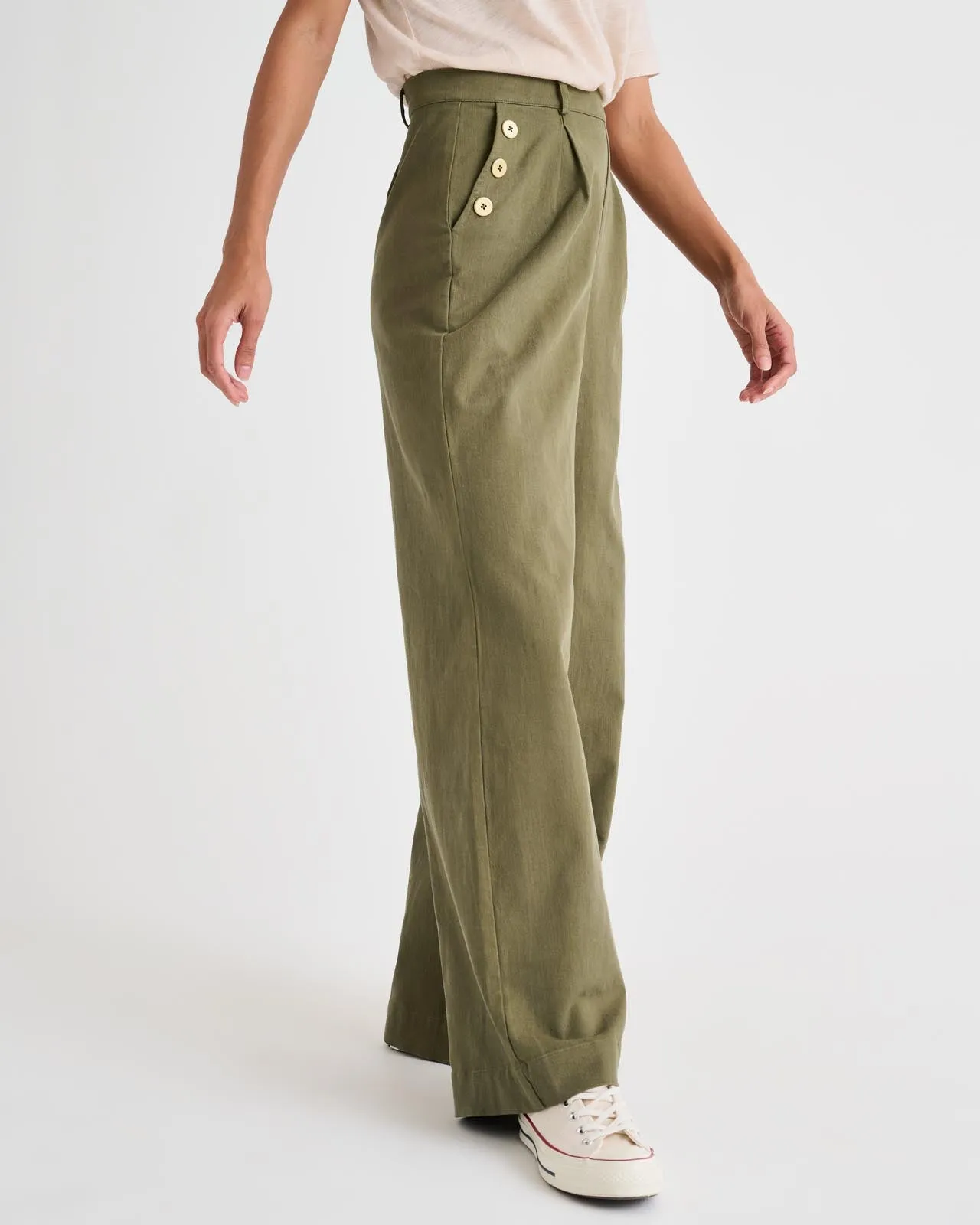 Splendid x Rachelove Sailor Wide-Leg Pants