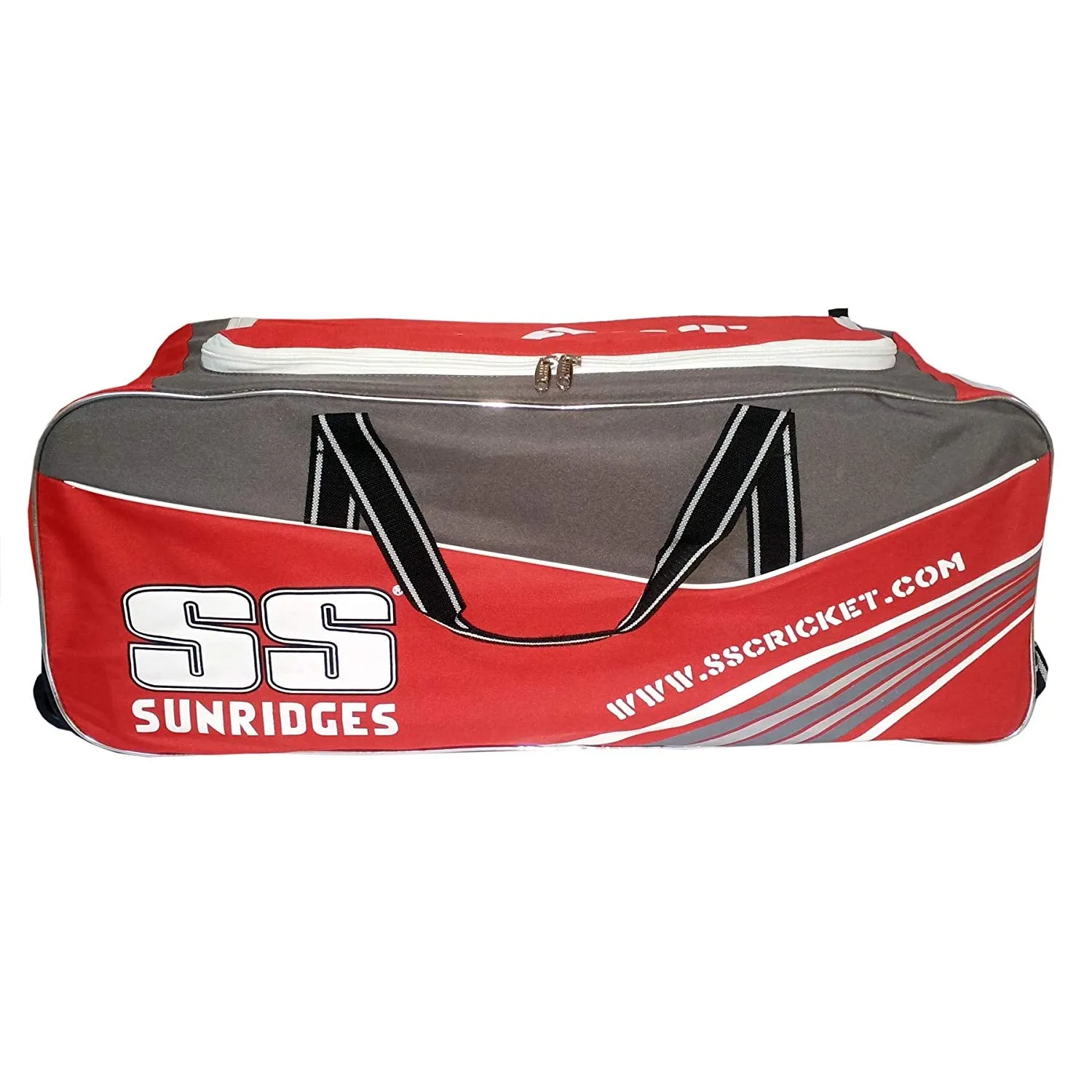 SS Double Wheel Cricket Kit Bag - Blast (Grey-Red)