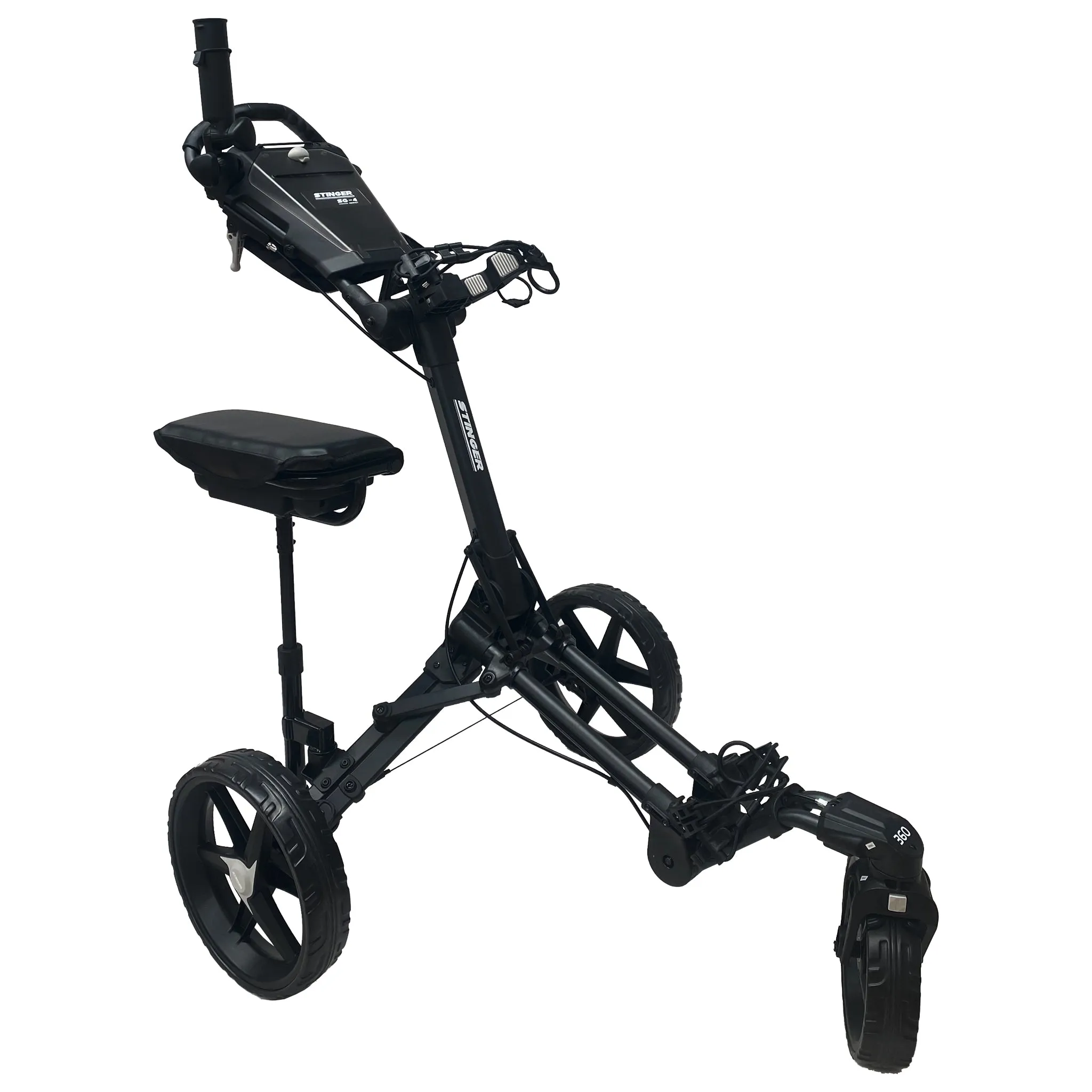 Stinger SG-4 Compact Golf Push Buggy & Seat Kit Package