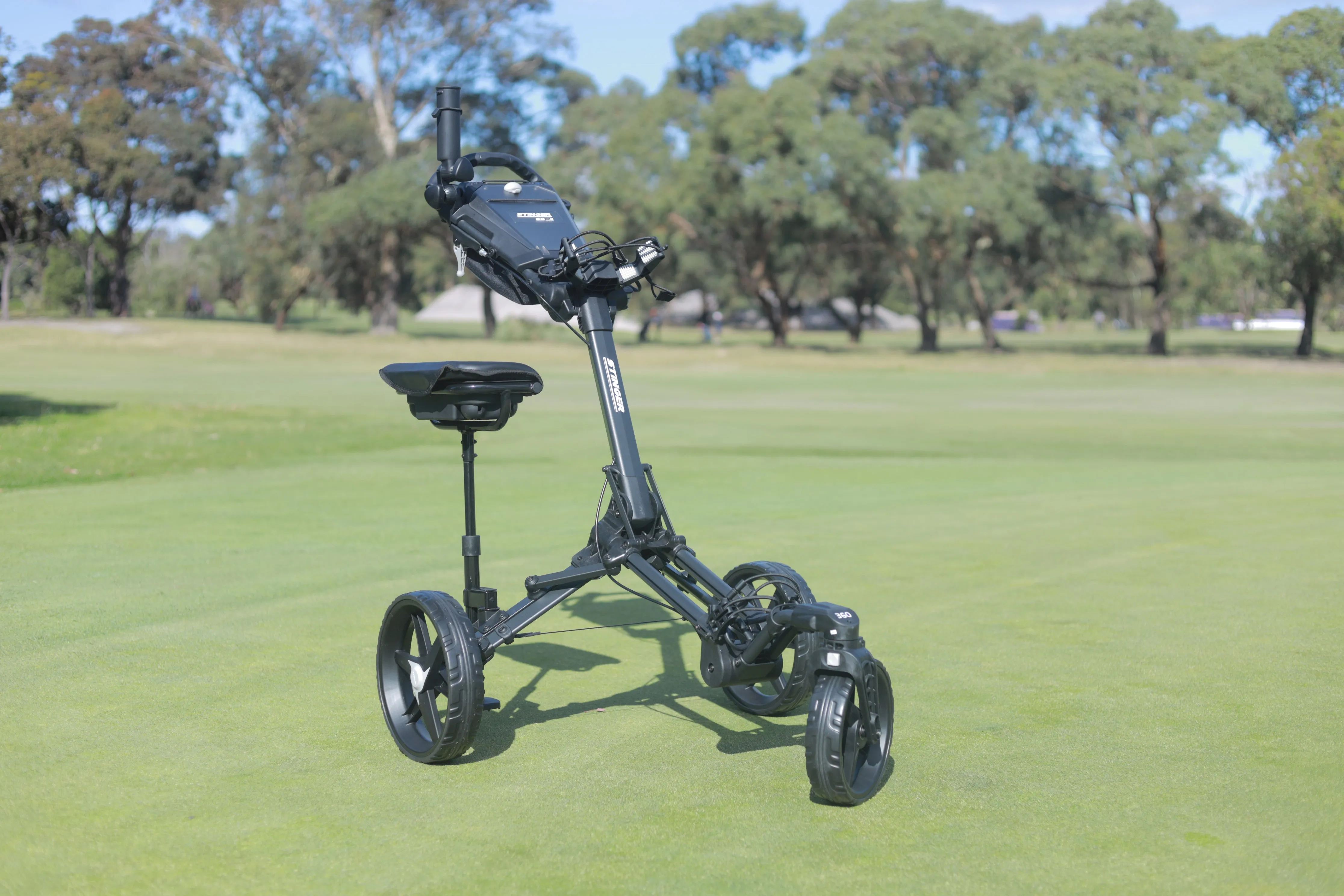 Stinger SG-4 Compact Golf Push Buggy & Seat Kit Package