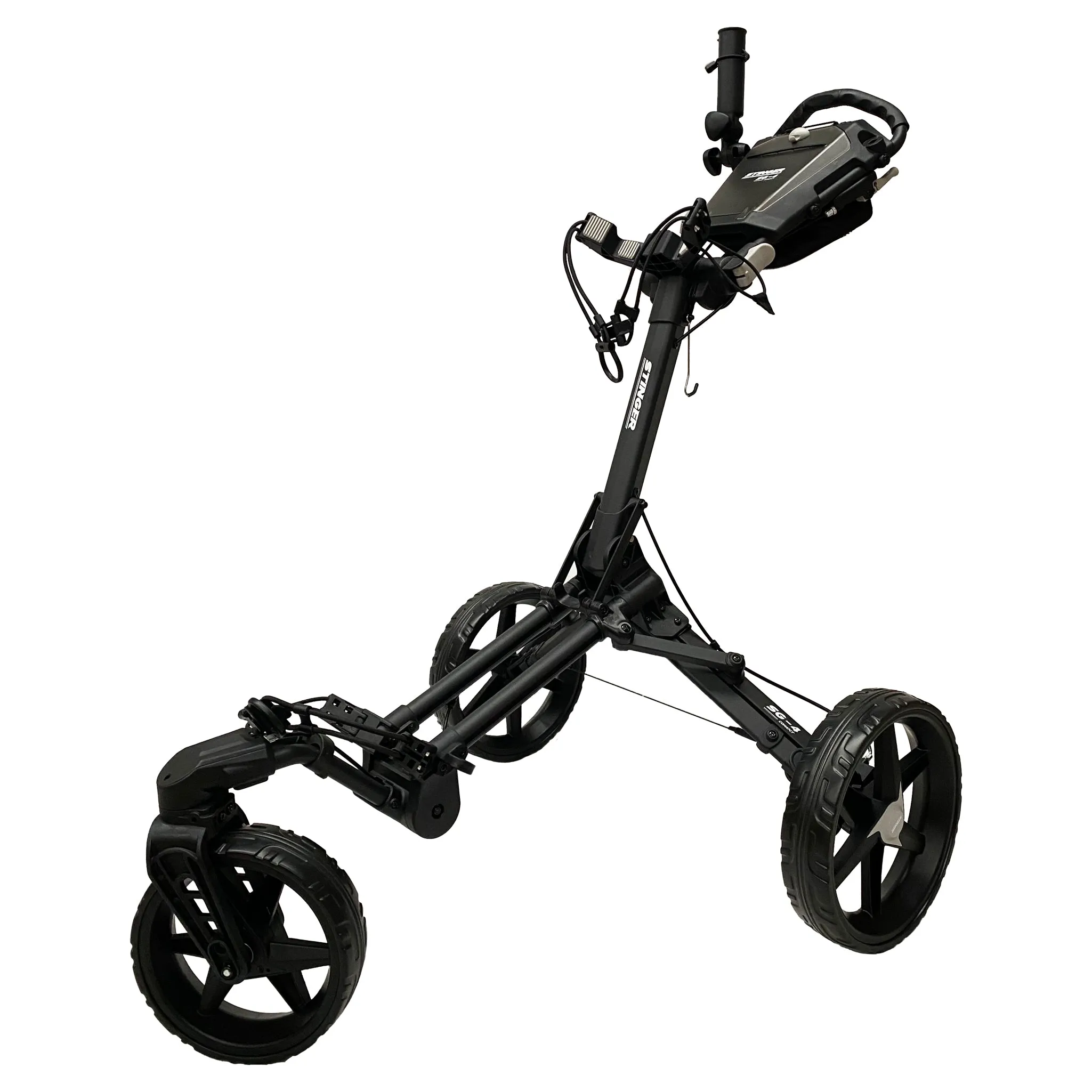 Stinger SG-4 Compact Golf Push Buggy & Seat Kit Package