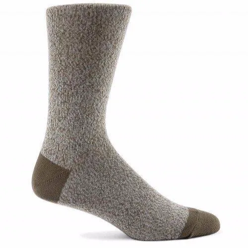 Sunspel Cotton Sock Khaki Grey / Argent Mouline