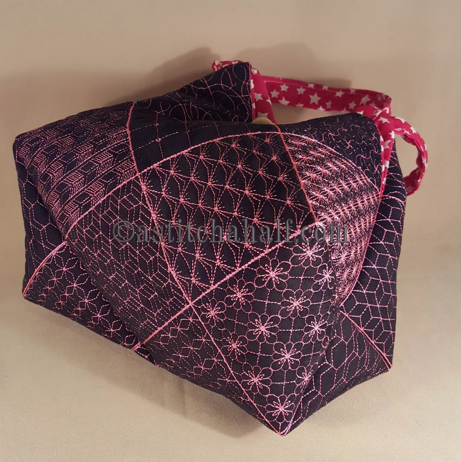 Takara Sashiko Quilt Blocks and Tote Bag