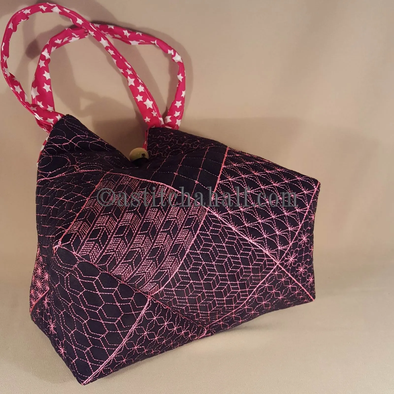 Takara Sashiko Quilt Blocks and Tote Bag