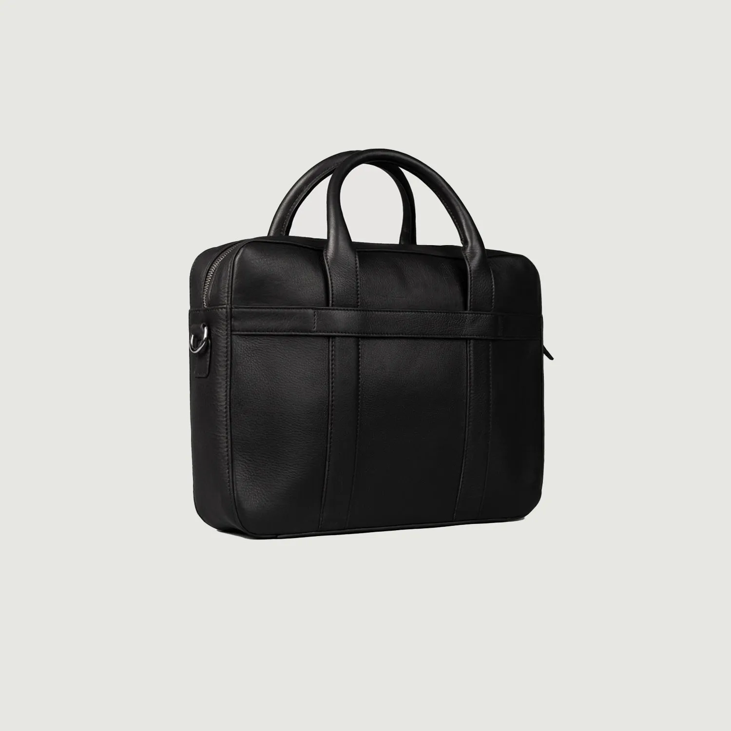 The Captain Black Leather Briefcase