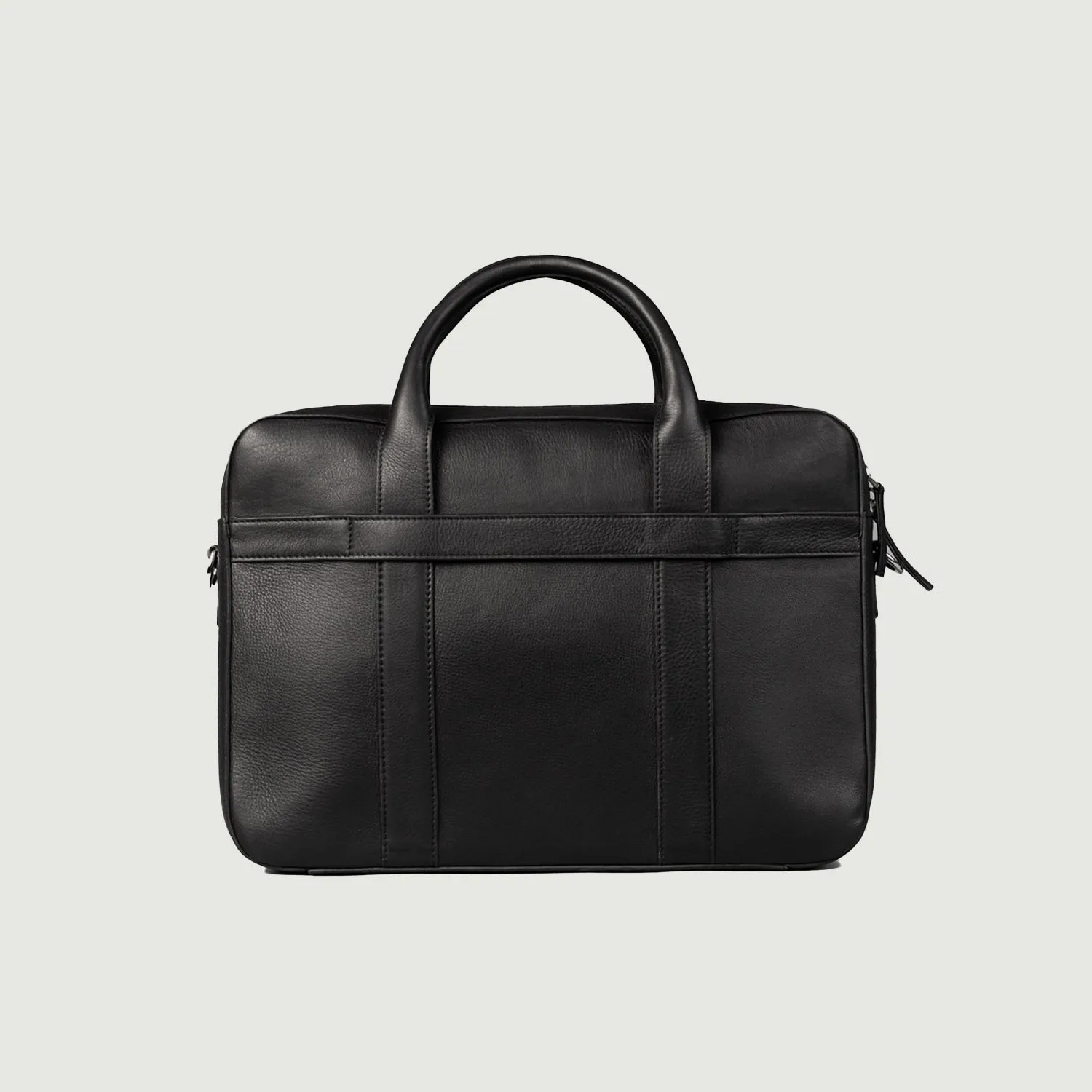 The Captain Black Leather Briefcase