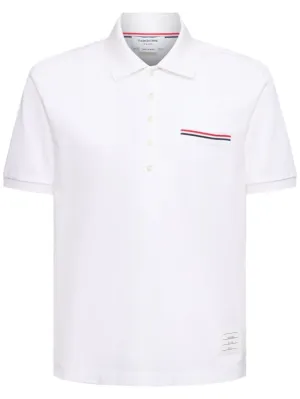 Thom Browne   Mercerized cotton piquet polo 