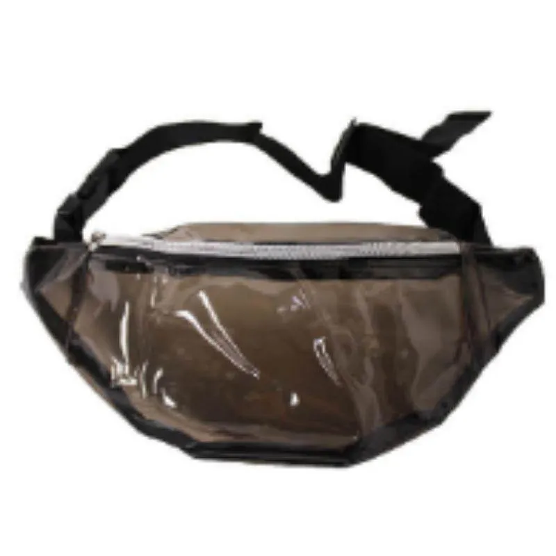 Transparent Black Fanny Pack Bum Bag