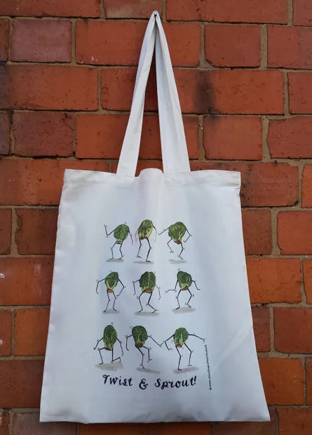 Twist and Sprout Christmas Tote Bag