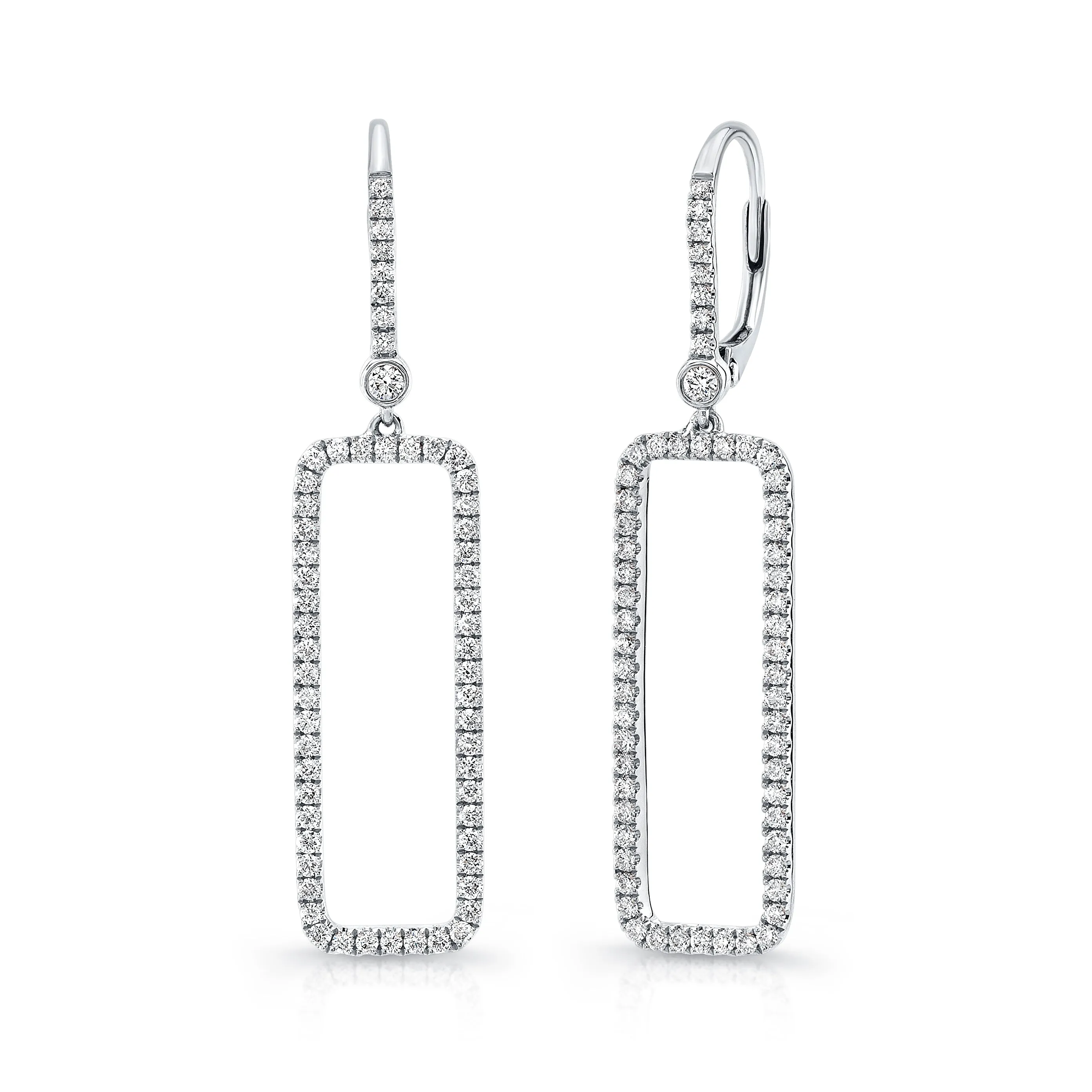 Uneek Earring 14K White Gold LVED08