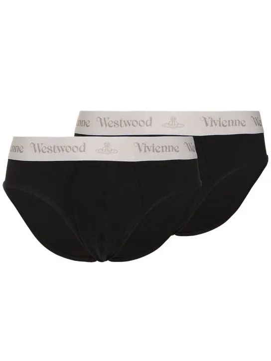 Vivienne Westwood   Pack of 2 stretch cotton briefs 