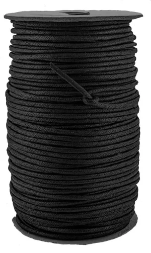 Wax cotton cord /string 2.5 mm Black